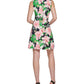 Tommy Hilfiger Women's Floral Print Jersey Shift Dress Blue Size 8