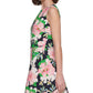 Tommy Hilfiger Women's Floral Print Jersey Shift Dress Blue Size 8