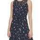 Tommy Hilfiger Women's Floral Print Fit & Flare Dress Blue Size 8Petite