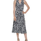 Tommy Hilfiger Women's Jersey Twist Front Midi Dress Blue Size 12