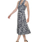 Tommy Hilfiger Women's Jersey Twist Front Midi Dress Blue Size 12