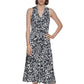 Tommy Hilfiger Women's Jersey Twist Front Midi Dress Blue Size 12