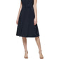 Tommy Hilfiger Women's Twist Front Midi Dress Blue Size 14