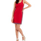 Tommy Hilfiger Women's French Terry Sleeveless Dress Red Size Large