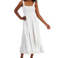 Tommy Hilfiger Women's Plaid Tiered Sleeveless Dress White Size Large