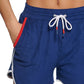 Tommy Hilfiger Women's Towel Terry Shorts Blue Size Medium
