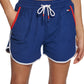 Tommy Hilfiger Women's Towel Terry Shorts Blue Size Medium