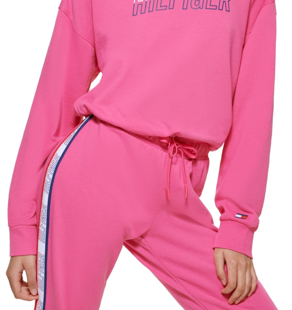 Tommy Hilfiger Women's Cutout Sweatshirt Pink Size Medium