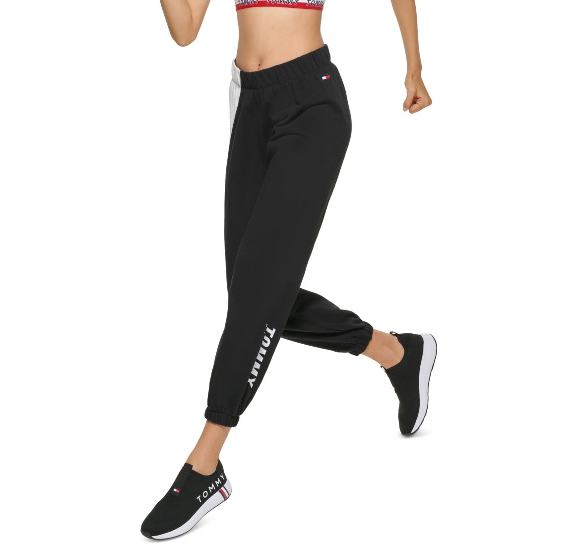 Tommy Hilfiger Women's Relaxed Fit Jogger Pants Black Size XX-Large