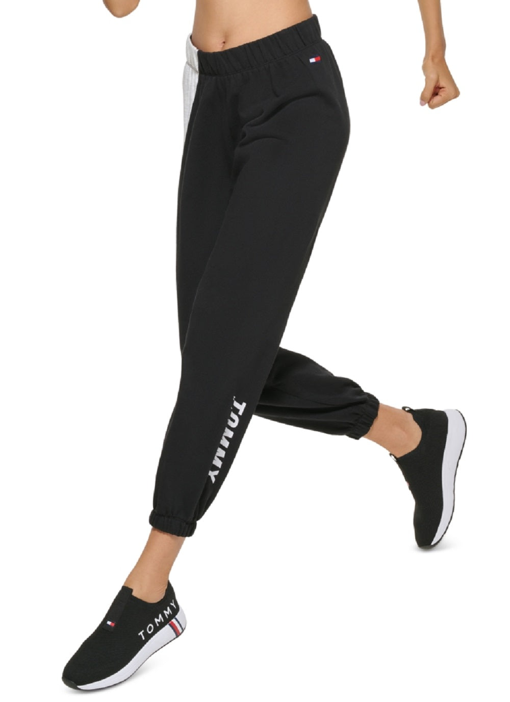 Tommy Hilfiger Women's Relaxed Fit Jogger Pants Black Size Large