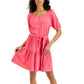 Tommy Hilfiger Women's Tiered Peasant Dress Pink Size X-Large