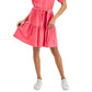 Tommy Hilfiger Women's Tiered Peasant Dress Pink Size X-Large
