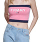 Tommy Jeans Women's Color Block Bandeau Pink Size Small