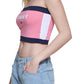 Tommy Jeans Women's Color Block Bandeau Pink Size Small
