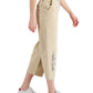 Tommy Hilfiger Women's Logo Pocket Wide Leg Pants Brown Size 8