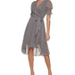 Tommy Hilfiger Women's Printed Midi Dress Black Size 6