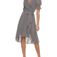 Tommy Hilfiger Women's Printed Midi Dress Black Size 2