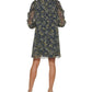 Tommy Hilfiger Women's Floral Print Ruffled Shift Dress Blue Size 12