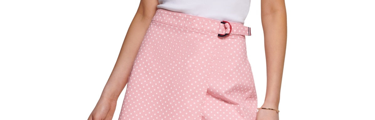 Tommy Hilfiger Women's Dot Print Skort Pink Size 18