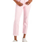 Tommy Hilfiger Women's Tribeca Th Flex Straight Leg Raw Hem Jeans Pink Size 10