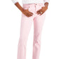 Tommy Hilfiger Women's Tribeca Th Flex Straight Leg Raw Hem Jeans Pink Size 10