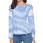 Tommy Hilfiger Women's Cotton Square Neck Top Blue Size Small