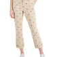 Tommy Hilfiger Women's Th Flex Hampton Logo Print Chino Pants Brown Size 16