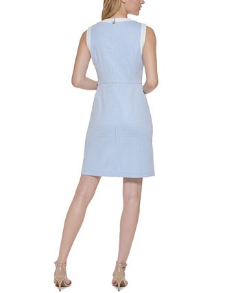 Tommy Hilfiger Women's Sleeveless Sheath Dress Blue Size 10