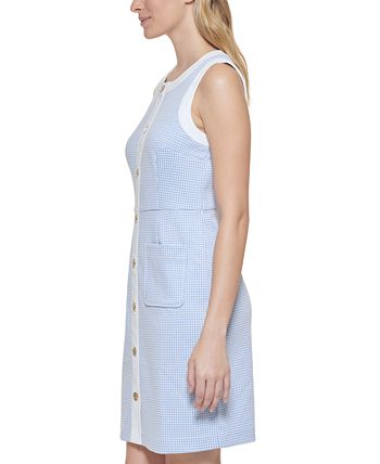 Tommy Hilfiger Women's Sleeveless Sheath Dress Blue Size 10