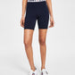 Tommy Jeans Women's Logo Waist Bike Shorts Blue Size Medium