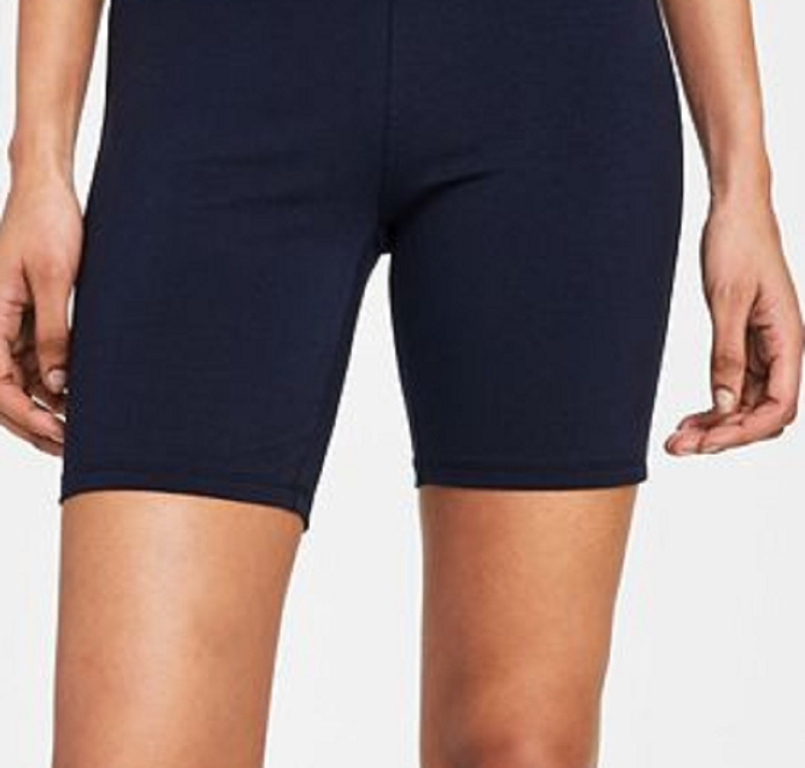 Tommy Jeans Women's Logo Waist Bike Shorts Blue Size Medium