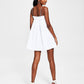 Tommy Jeans Women's Cotton Crinkle Cami Dress White Size Medium