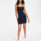 Tommy Jeans Women's Ribbed Sleeveless Dress Blue Size X-Large
