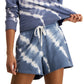 Tommy Jeans Women's Tie Dyed Knit Cotton Shorts Blue Size Medium