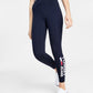 Tommy Jeans Women's Side Logo Print Leggings Blue Size X-Small