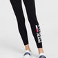 Tommy Jeans Women's Side Logo Print Leggings Black Size Medium