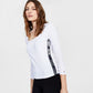 Tommy Jeans Women's Square Neck Logo T-Shirt White Size Large