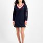 Tommy Jeans Women's Contrast Trim Sweatshirt Dress Blue