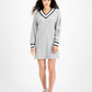 Tommy Jeans Women's Contrast Trim Sweatshirt Dress Gray Size Medium