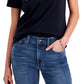 Tommy Hilfiger Women's Contrast Logo T-Shirt Blue Size Small