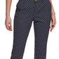 Tommy Hilfiger Women's Dot Print Chino Pants Blue Size 10