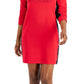 Tommy Hilfiger Women's Logo Sweatshirt Dress Red Size Medium