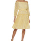 Tommy Hilfiger Women's Eloise Ditsy Print Off The Shoulder Dress Yellow Size 8