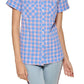 Tommy Hilfiger Women's Camp Shirt Blue Size Large