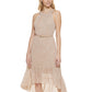 Tommy Hilfiger Women's Sleeveless Halter Dress Brown Size 10