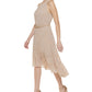 Tommy Hilfiger Women's Sleeveless Halter Dress Brown Size 2