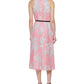 Tommy Hilfiger Women's Floral Print Halter Midi Dress Pink Size 8