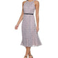Tommy Hilfiger Women's Printed Belted Midi Dress Pink Size 2