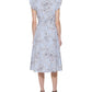 Tommy Hilfiger Women's Flutter Sleeve Midi Dress Blue Size 2