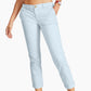 Tommy Hilfiger Women's Th Flex Cuffed Chino Straight Leg Pants Blue Size 10